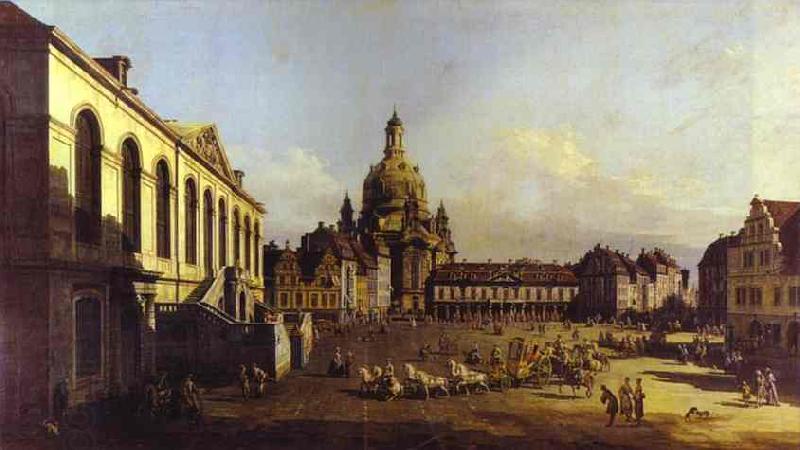 Bernardo Bellotto The New Market Square in Dresden. China oil painting art